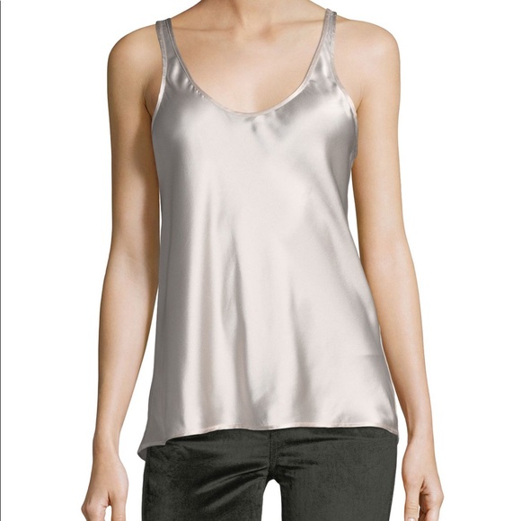7 for all mankind scoop silk sleeveless top - Picture 6 of 6